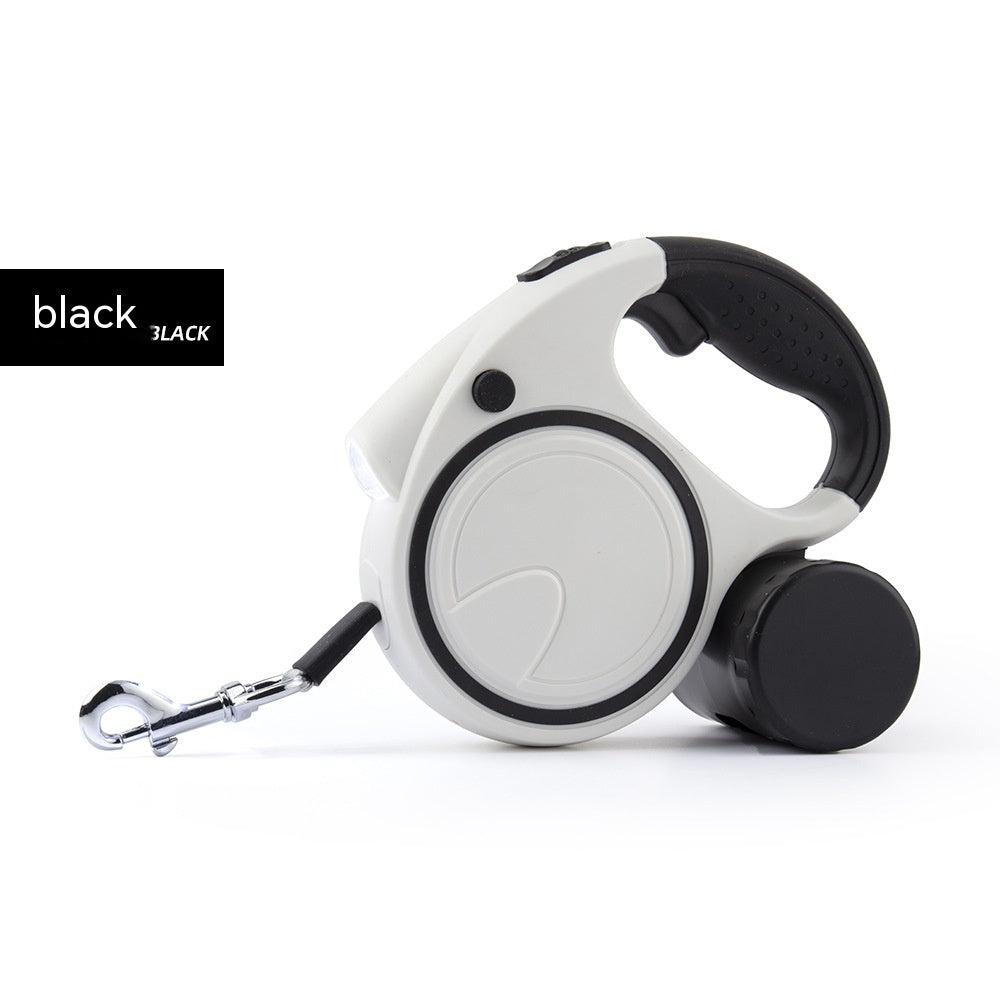 Correa Retráctil Automática con Linterna para Mascotas