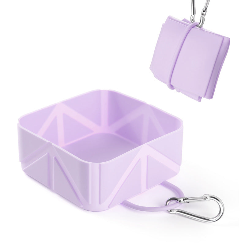 Comedero Plegable para Perros y Gatos Portátil