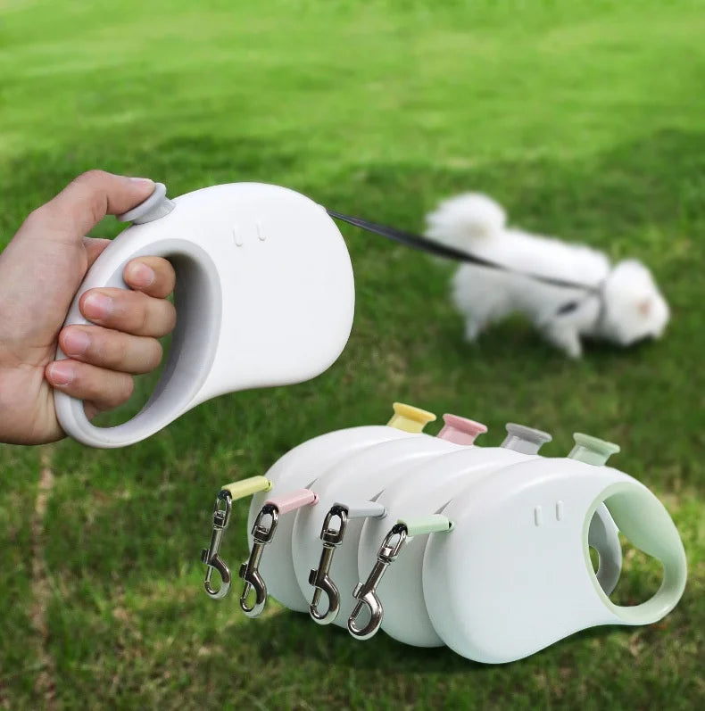 Automatic Retractable Dog Walking Rope Pipitao Two-Color Traction Device Durable Chain Wholesale Nylon Solid Sustainable Ribbons-1