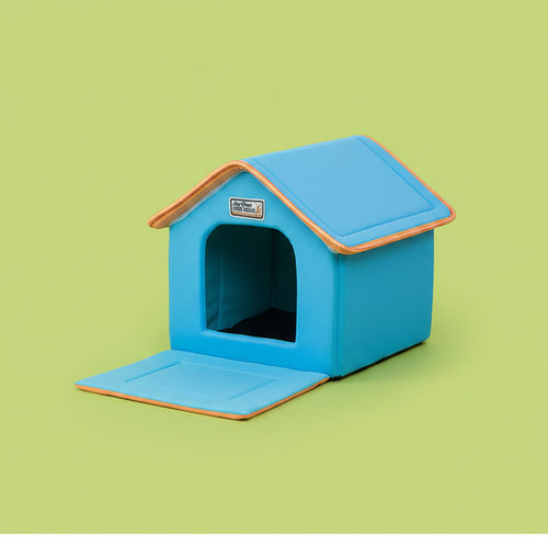 Casita Plegable Azul - Fondo Lime
