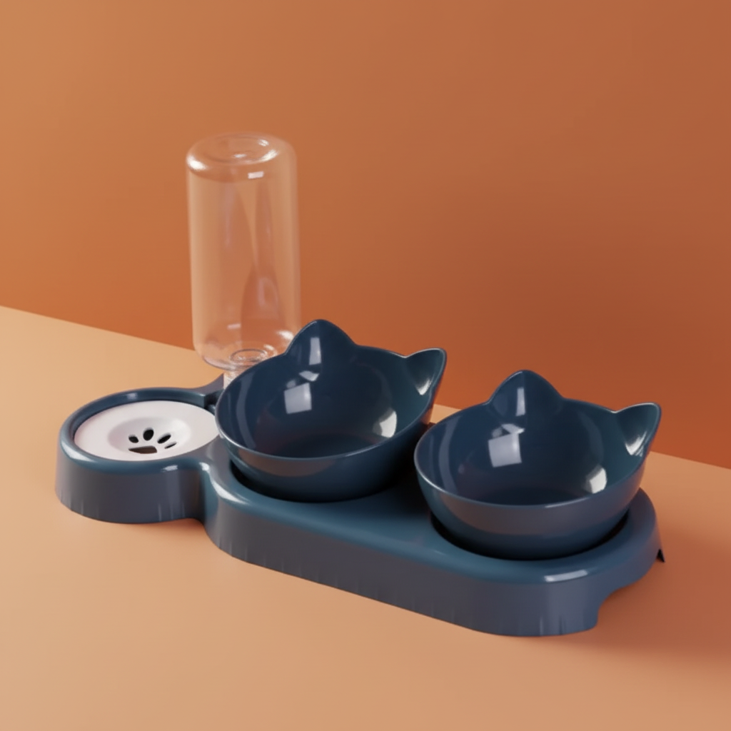 Comedero Antivuelco para Gatos