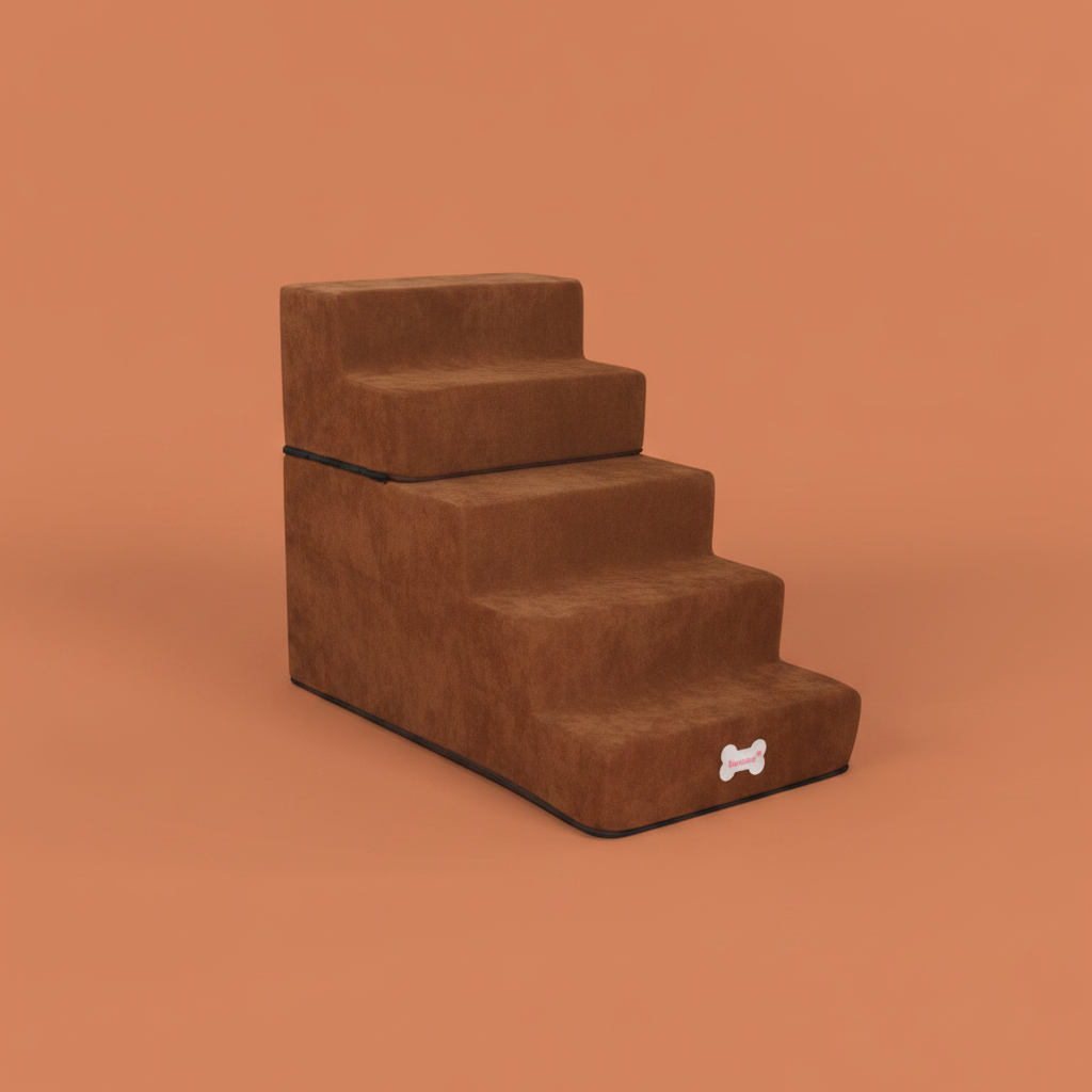 Escaleras Espuma Café - Fondo Terracota
