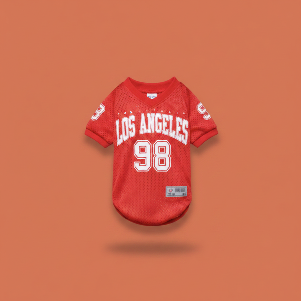 Jersey Los Angeles 98 Rojo - Fondo Terracota