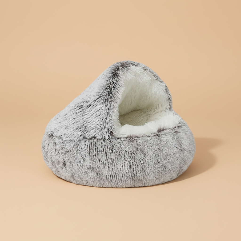 Nido de Cama Semi-Cerrado para Gatos