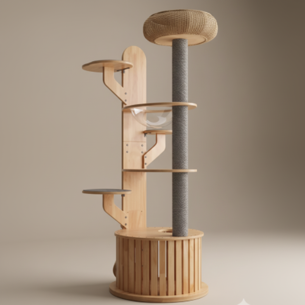 Árbol para Gatos - Fondo Greige