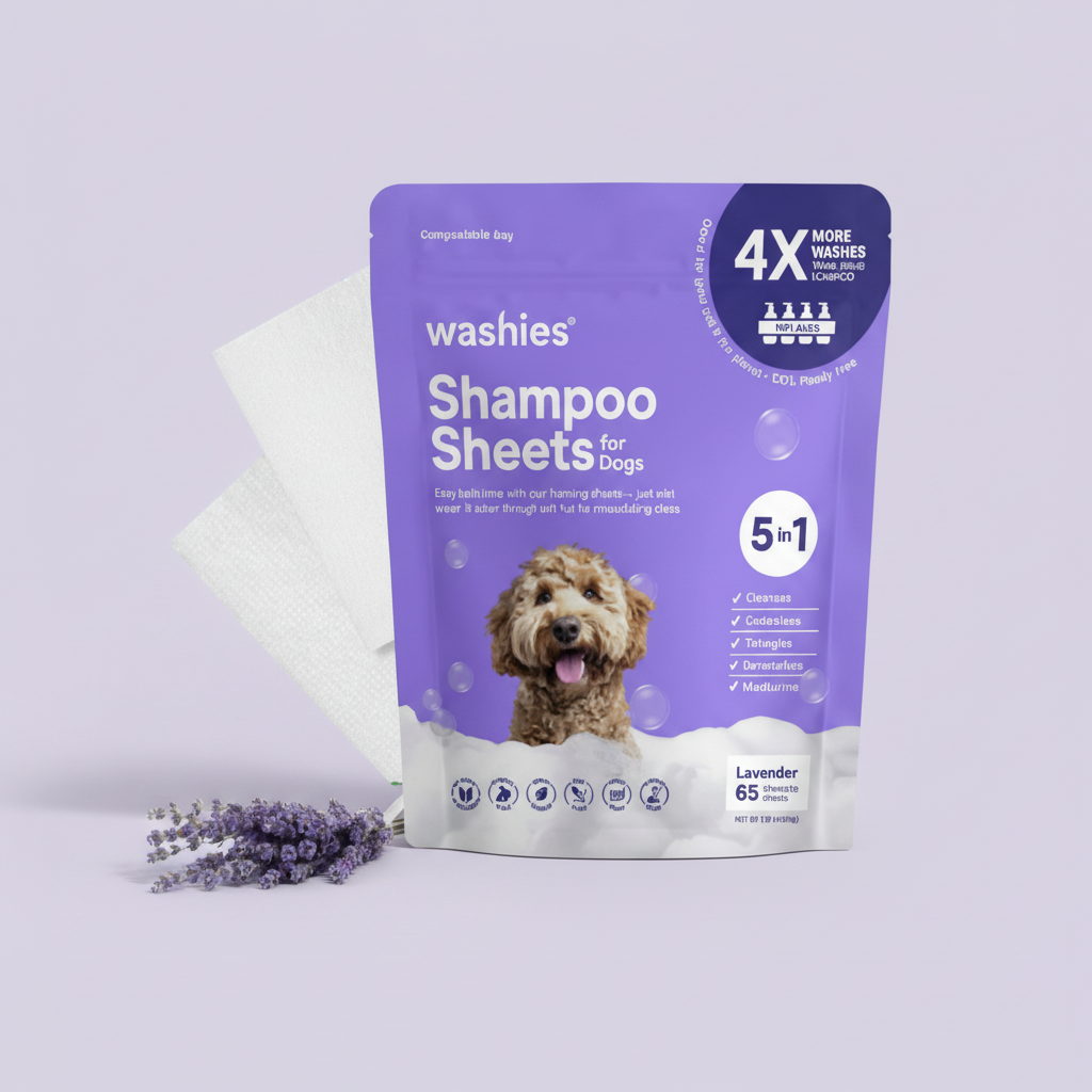 Washies Shampoo Sheets - Con Perrito en Packaging